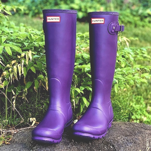 Hunter Shoes - Hunter Original Tall Sovereign Purple Rain Boots